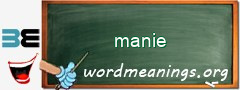 WordMeaning blackboard for manie